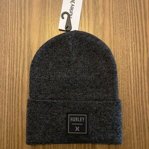 New Mens hurley beanie in gray